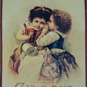 Clark's O.N.T. Spool Cotton Tin Sign